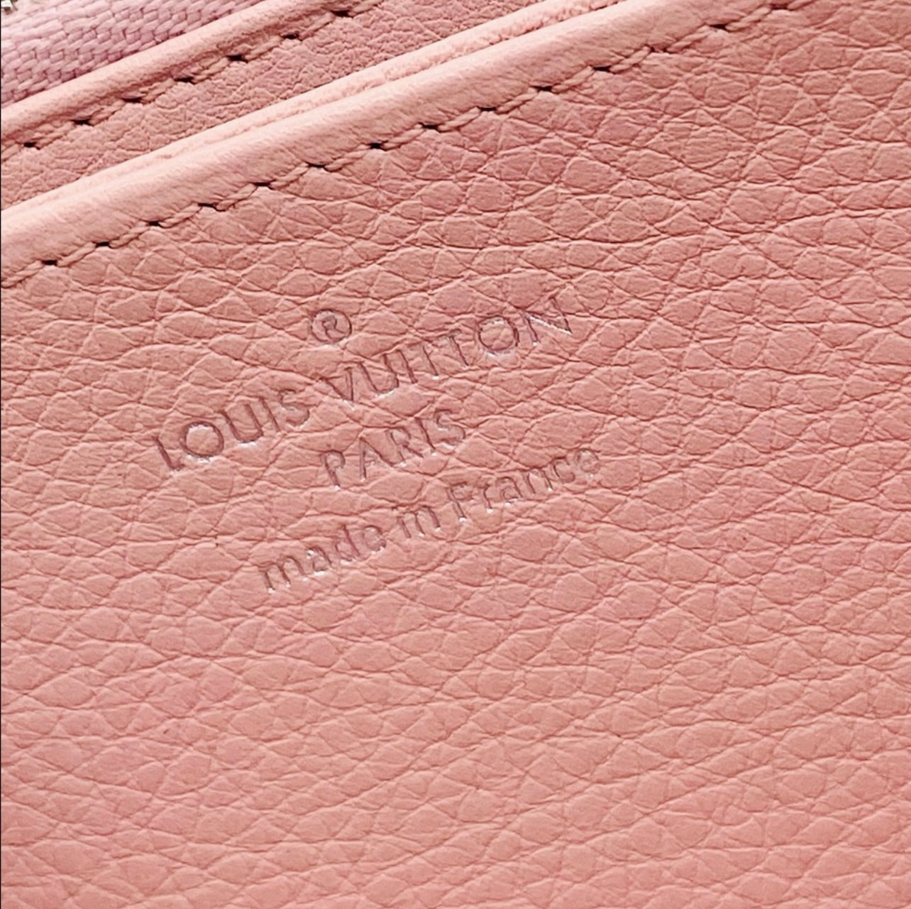 Louis Vuitton Magnolia Pink Monogram Mahina Zippy Wallet