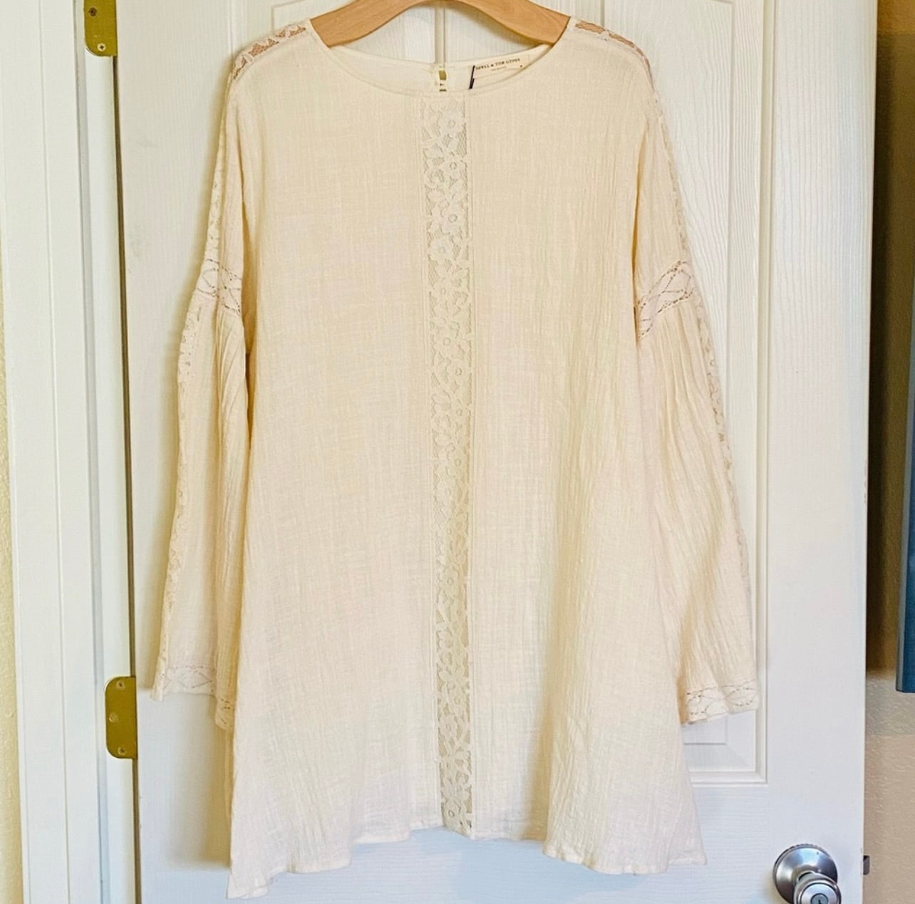 New Spell & The Gypsy Collective Cream Doe Eyed Mini Dress