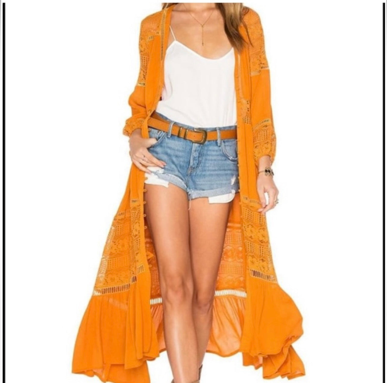 Vintage Spell & the Gypsy Collective Maple Olivia Luxe Lace Midi Dress