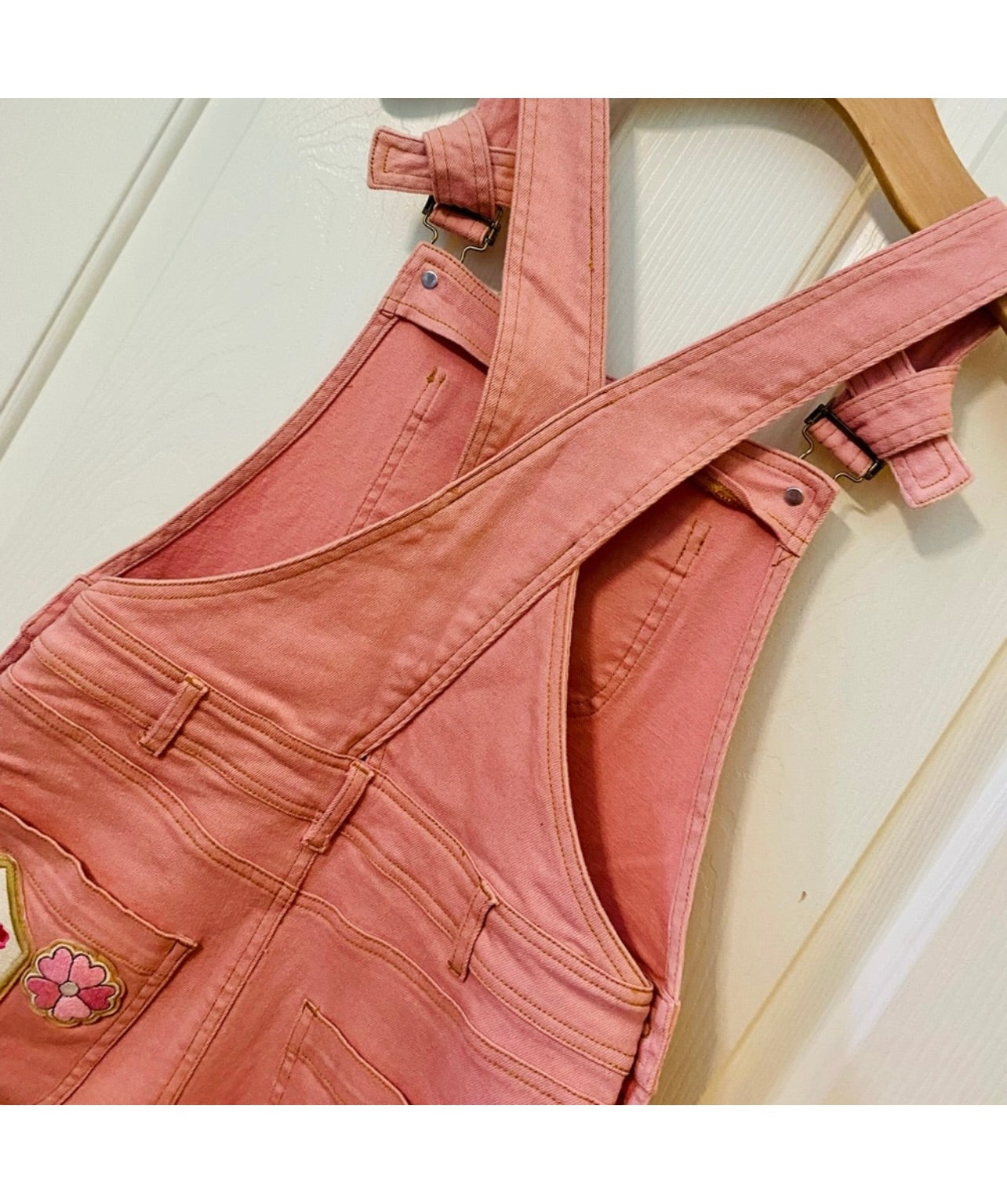 Spell & the Gypsy Collective Pink Candy Denim Pinafore Dress