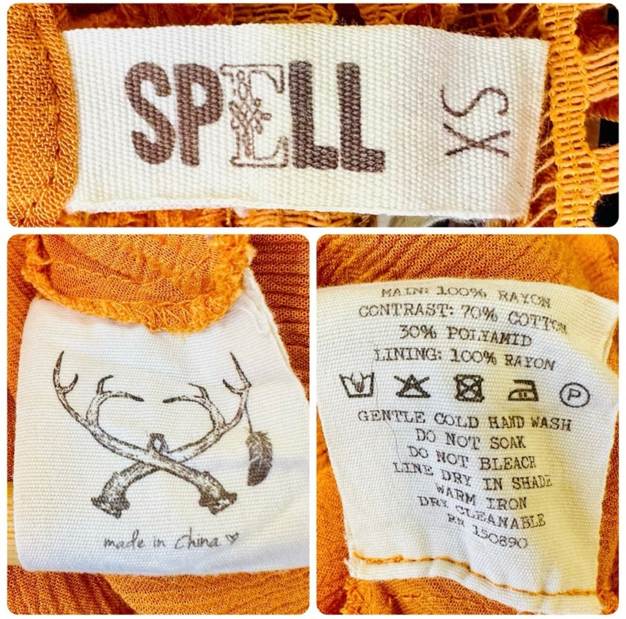 Vintage Spell & the Gypsy Collective Maple Olivia Luxe Lace Midi Dress