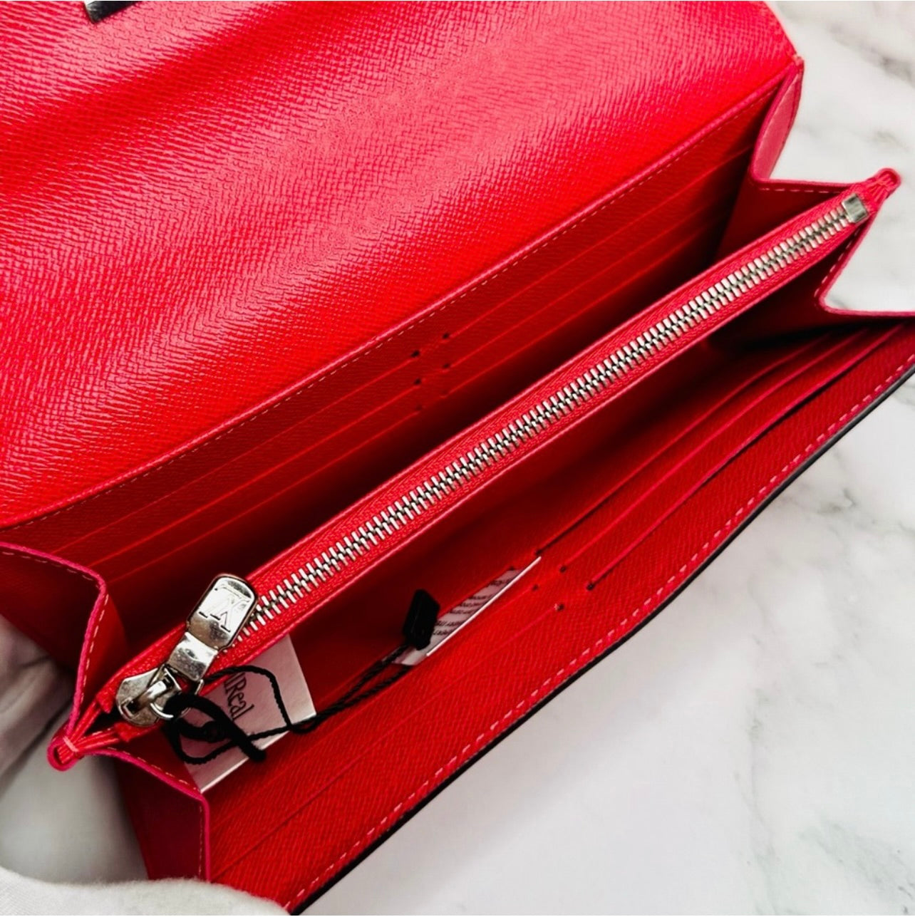 Louis Vuitton Red Epi Leather Louise Wallet