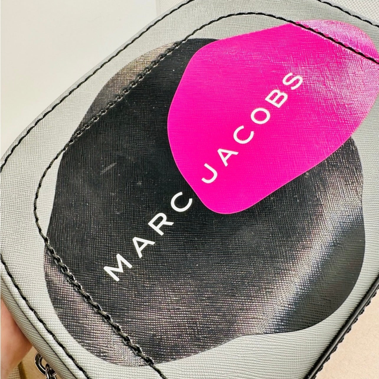 New Marc Jacobs Playback Paint Splash Faux Leather Crossbody Bag