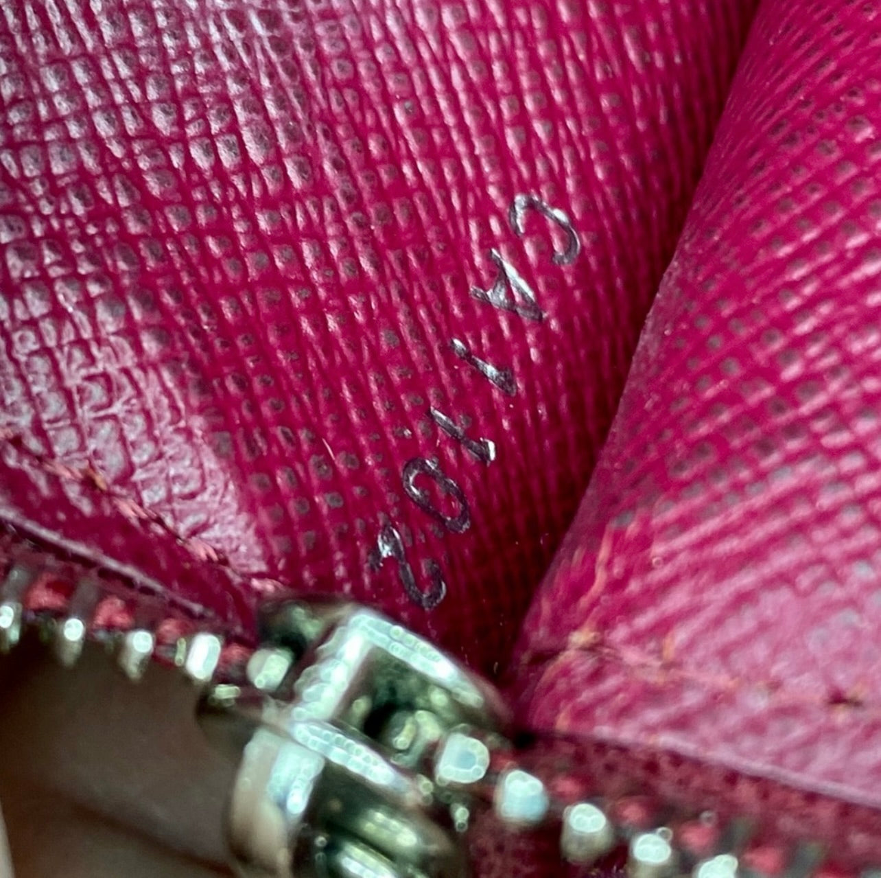 Vintage Louis Vuitton Raspberry Epi Leather Long Wallet
