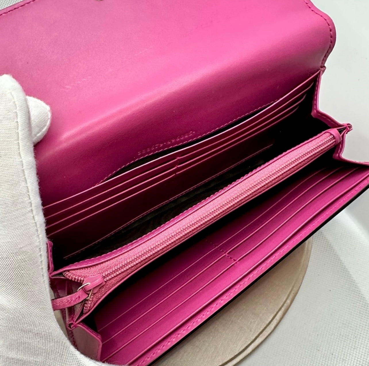 Gucci Pink/Purple Guccissima Leather Long Continental Wallet