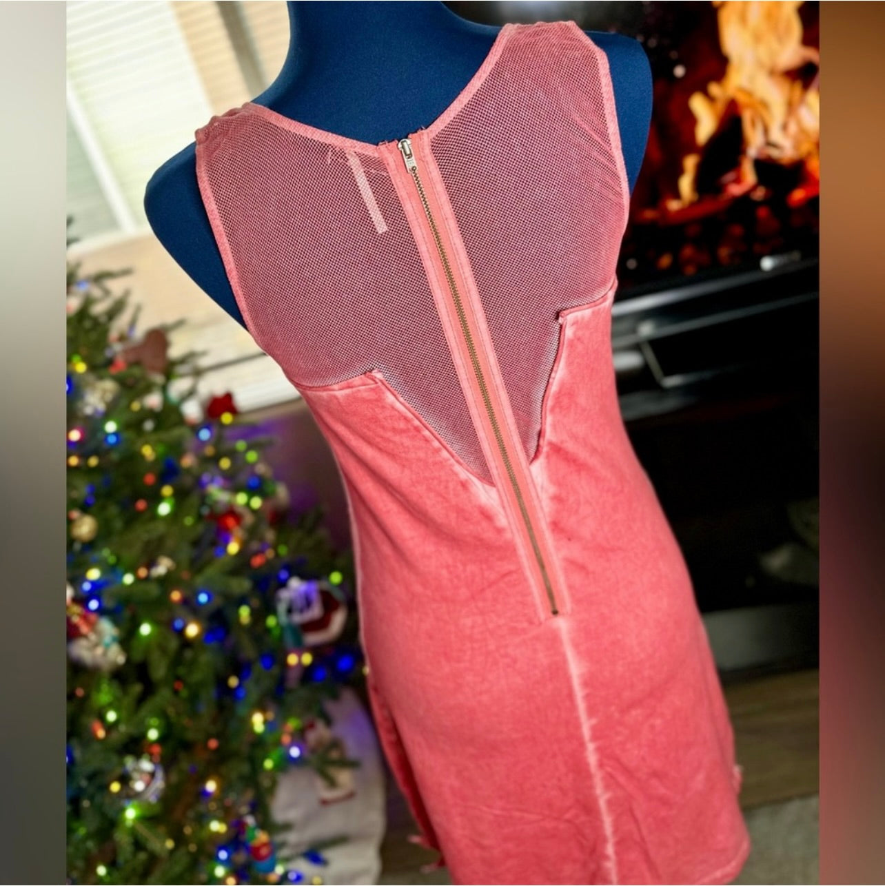 Free People ICE ICE BABY Pink Lemonade Beaded & Lace Bodycon Dress