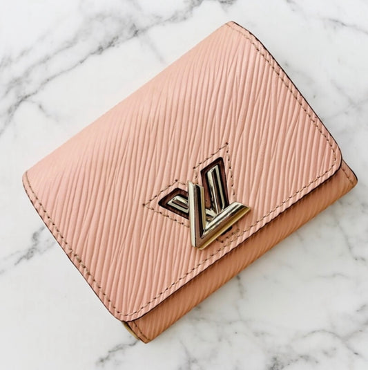 Louis Vuitton Rose Ballerine Epi Leather Twist XS Wallet