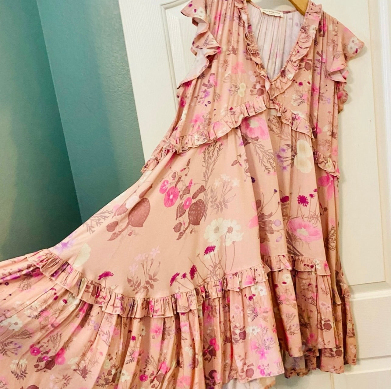 Spell & the Gypsy Collective Blush Wild Bloom Mini Dress