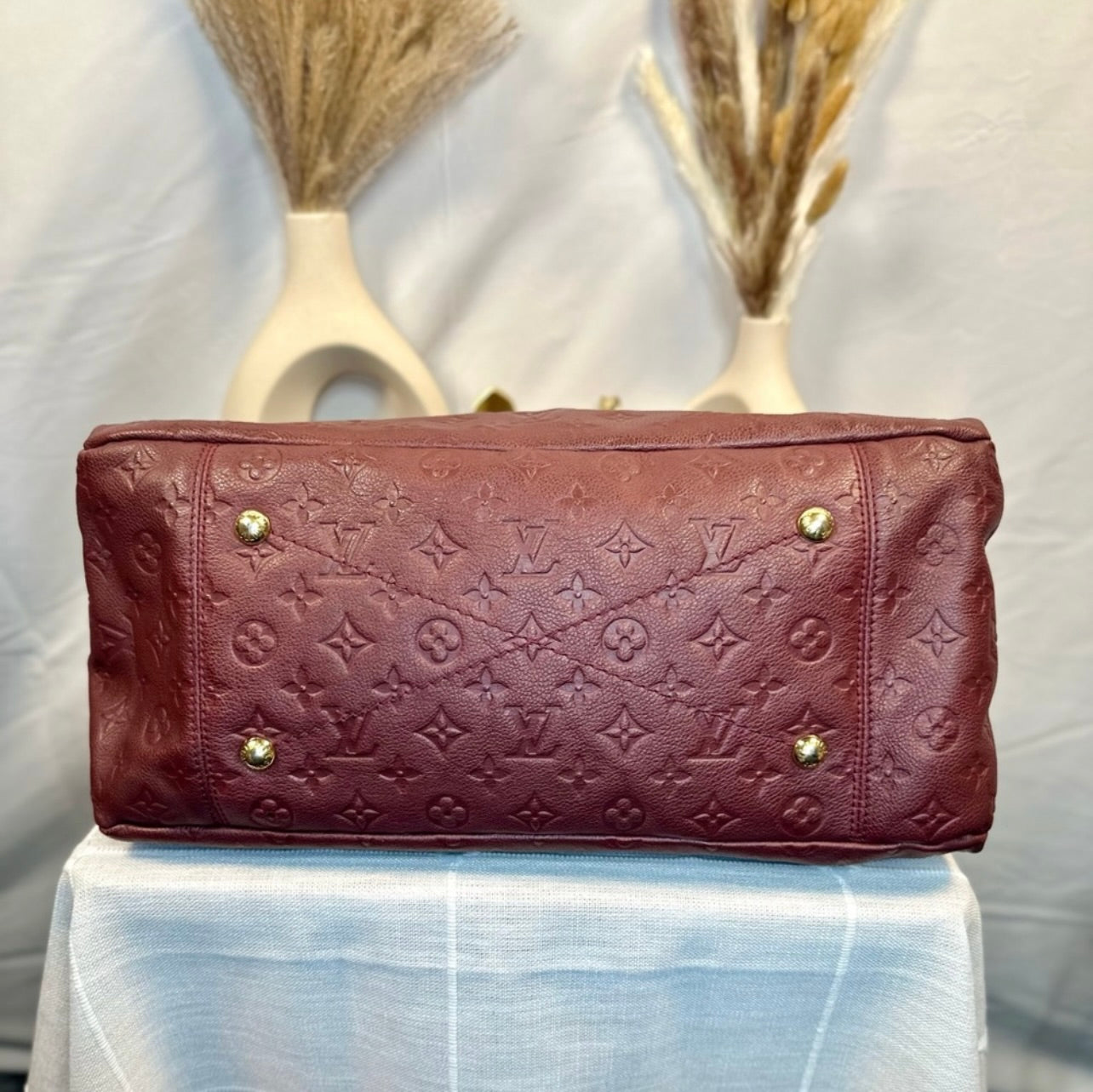 Louis Vuitton Aurore/Burgundy Empreinte Monogram Leather Artsy MM