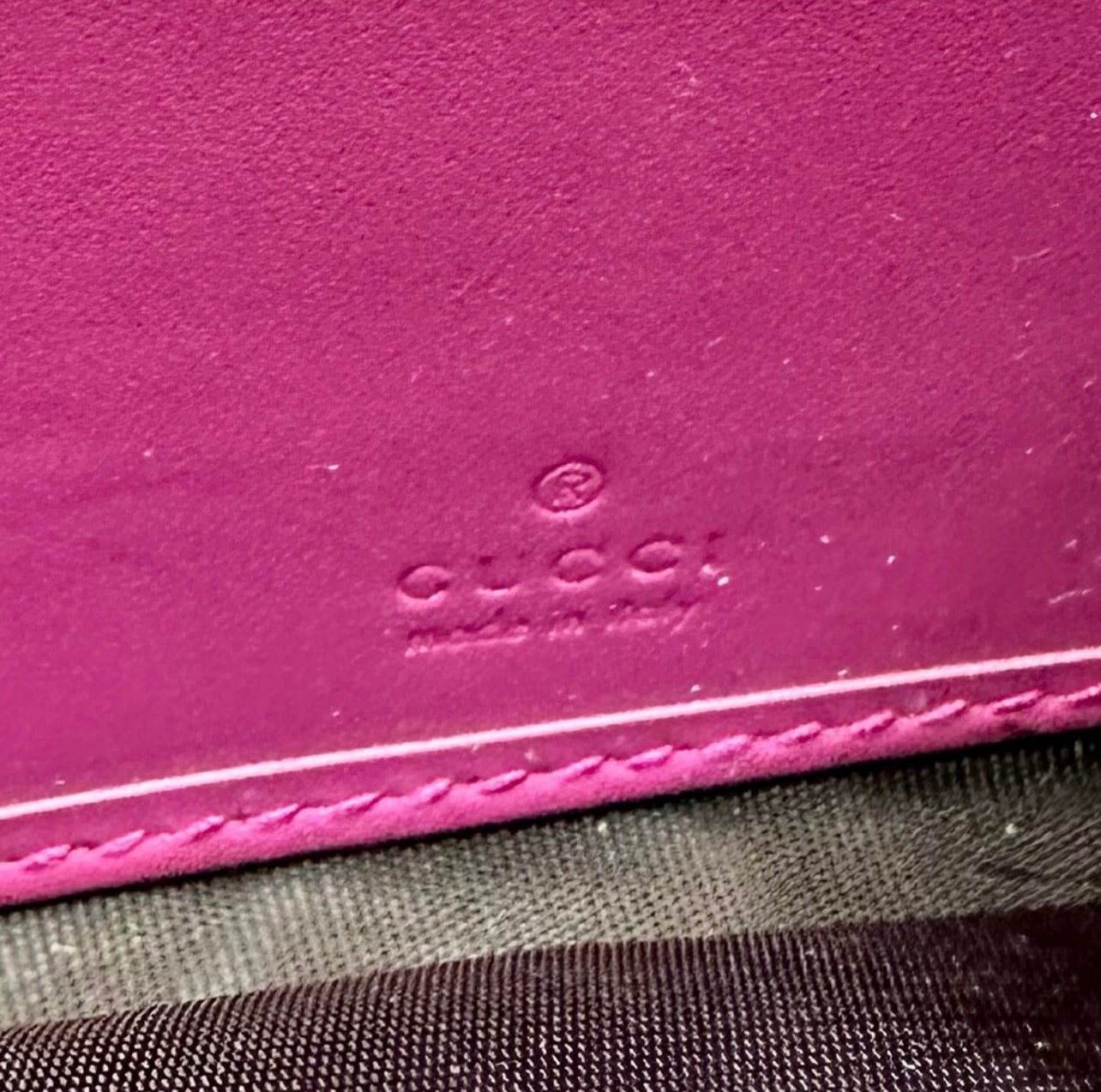 Gucci Pink/Purple Guccissima Leather Long Continental Wallet