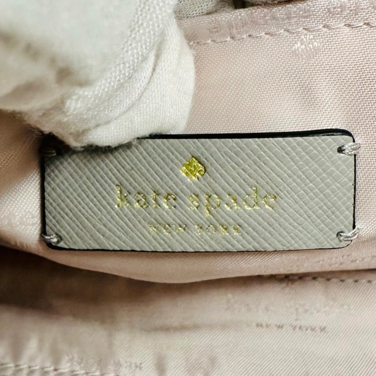 New Kate Spade Carson Nimbus Grey Colorblock Saffiano Leather Convertible Crossbody