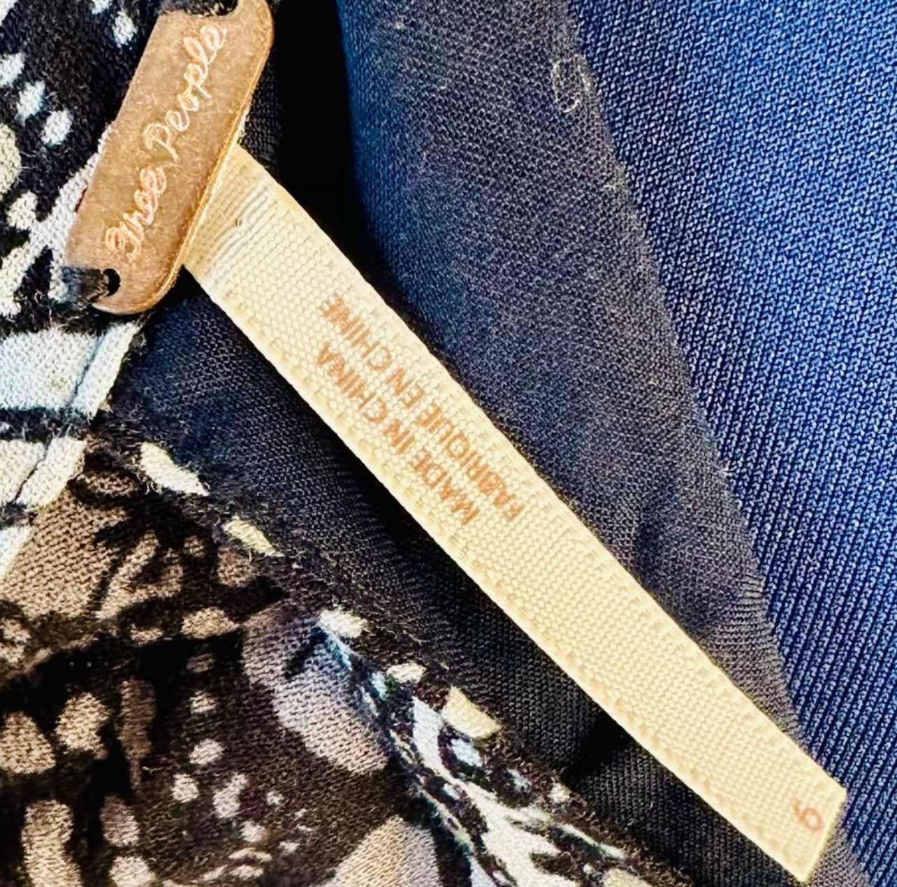 Free People Tegan Border Printed Mini Dress