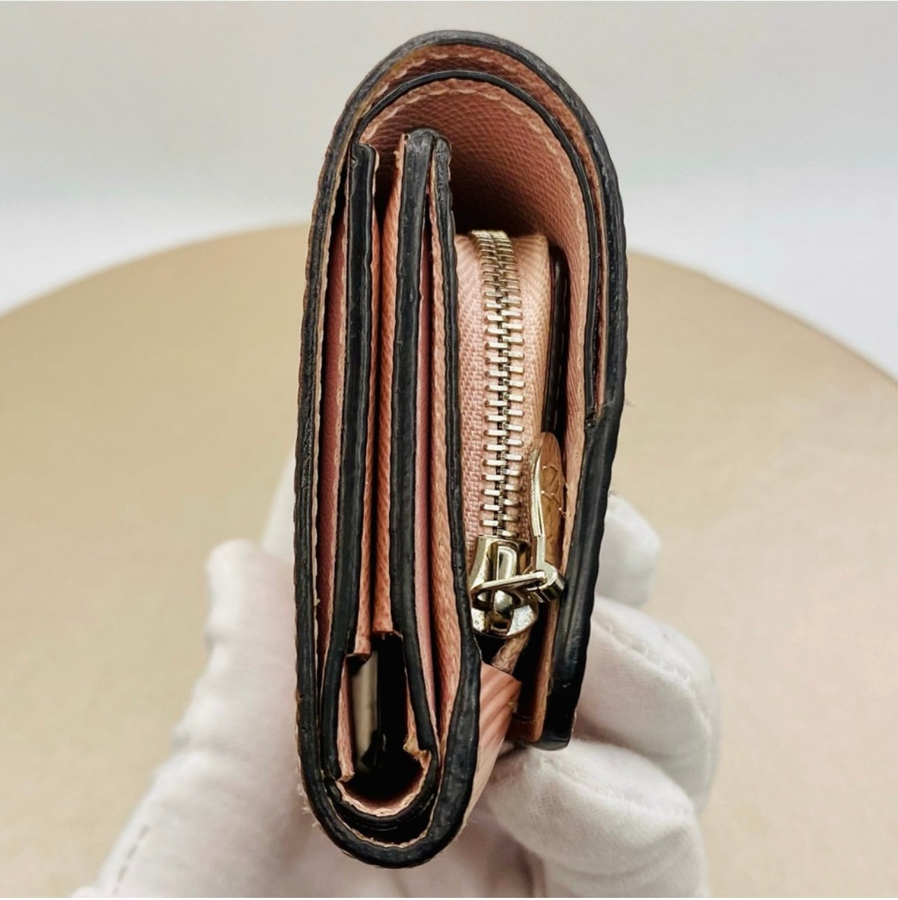 Louis Vuitton Rose Ballerine Epi Leather Twist XS Wallet