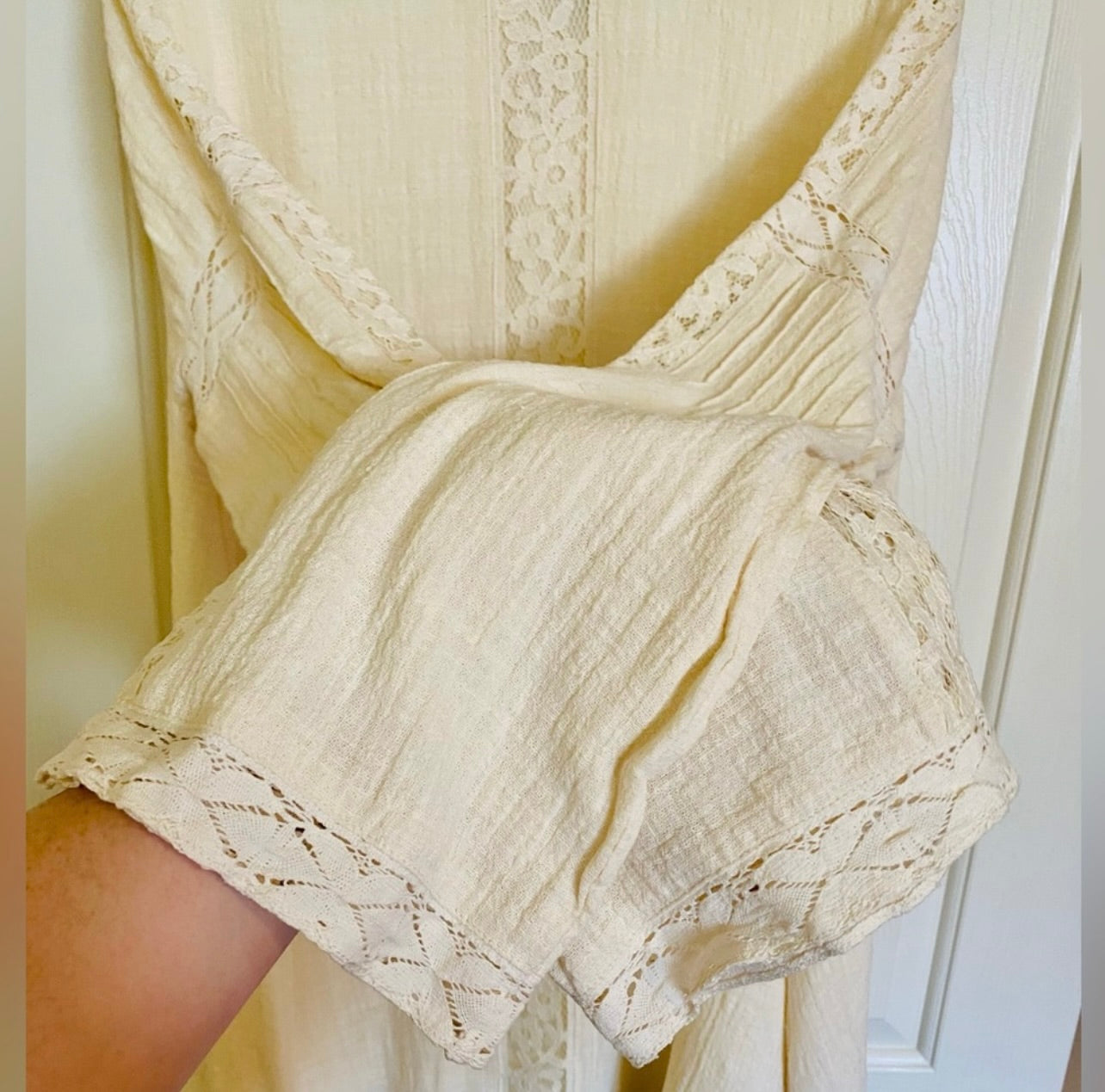New Spell & The Gypsy Collective Cream Doe Eyed Mini Dress