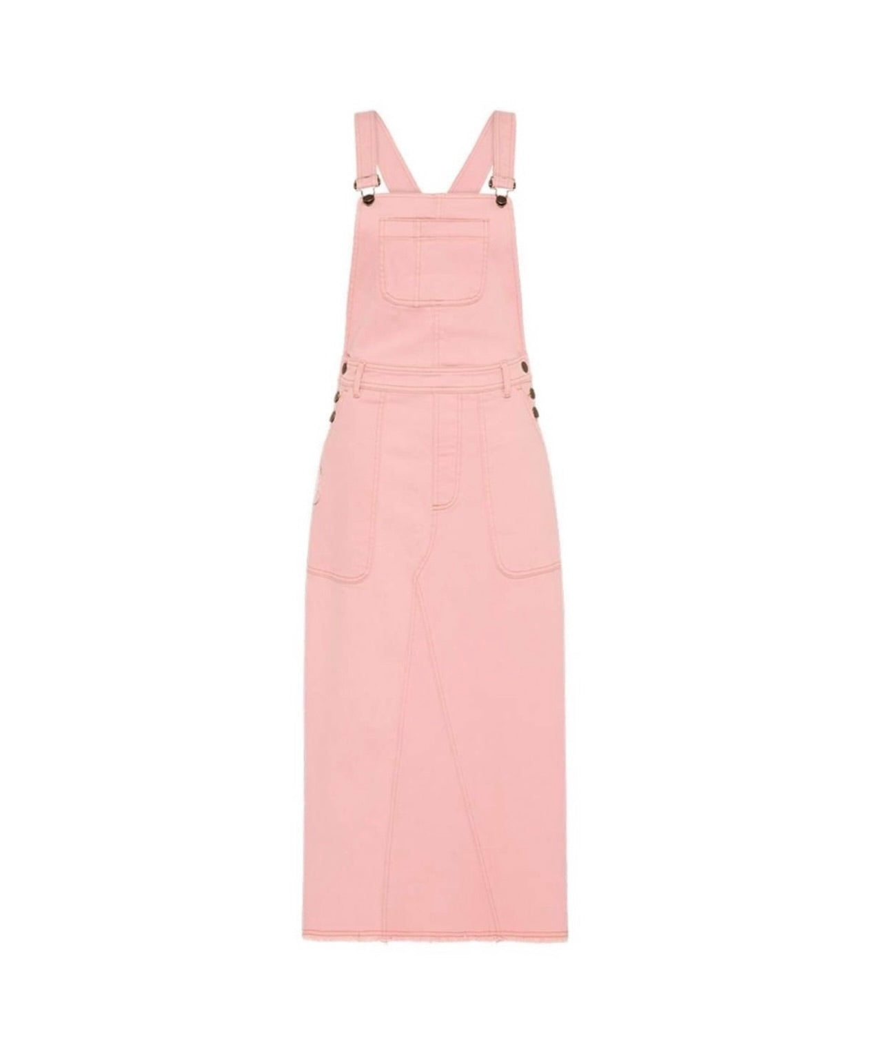 Spell & the Gypsy Collective Pink Candy Denim Pinafore Dress