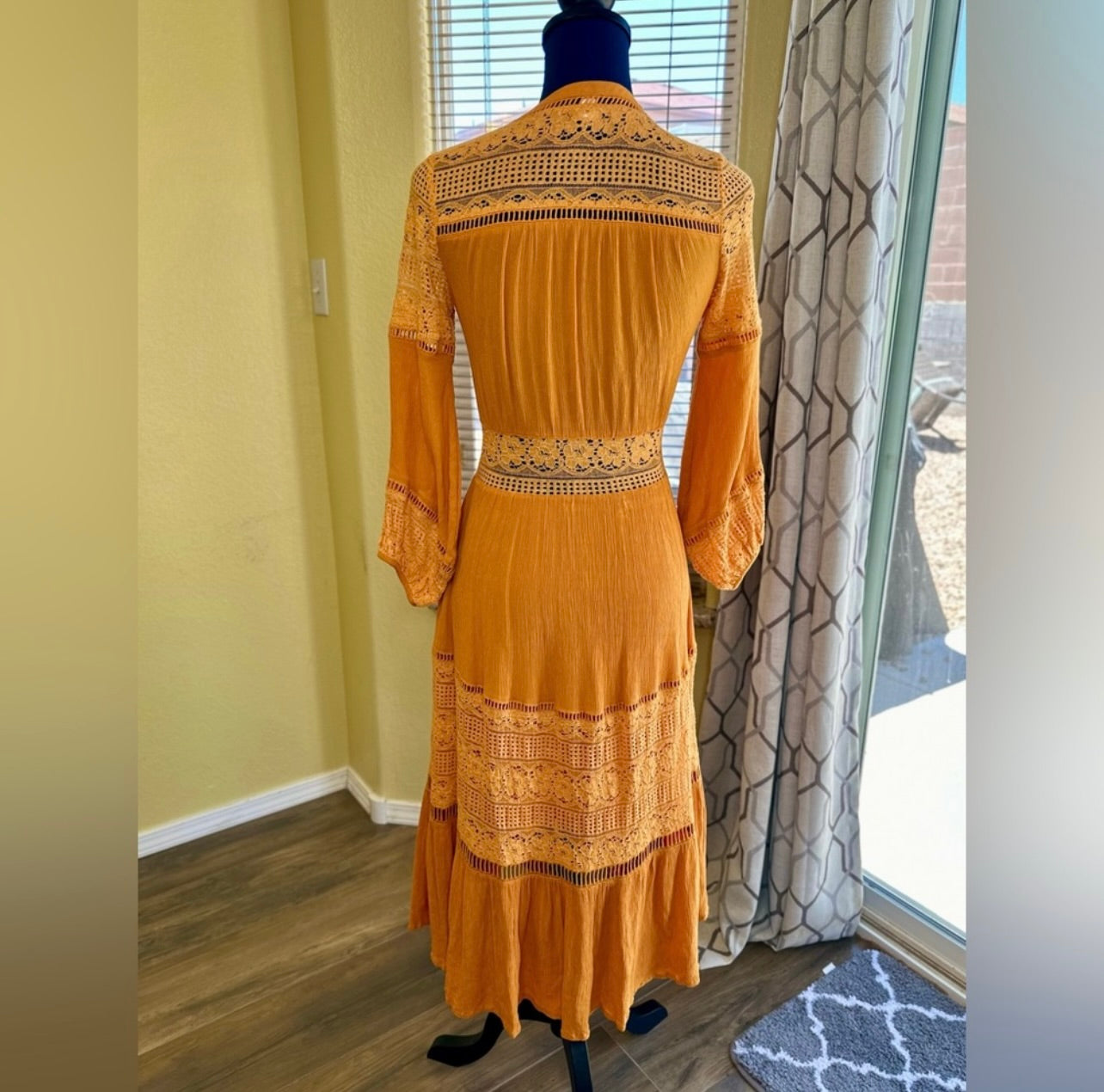 Vintage Spell & the Gypsy Collective Maple Olivia Luxe Lace Midi Dress