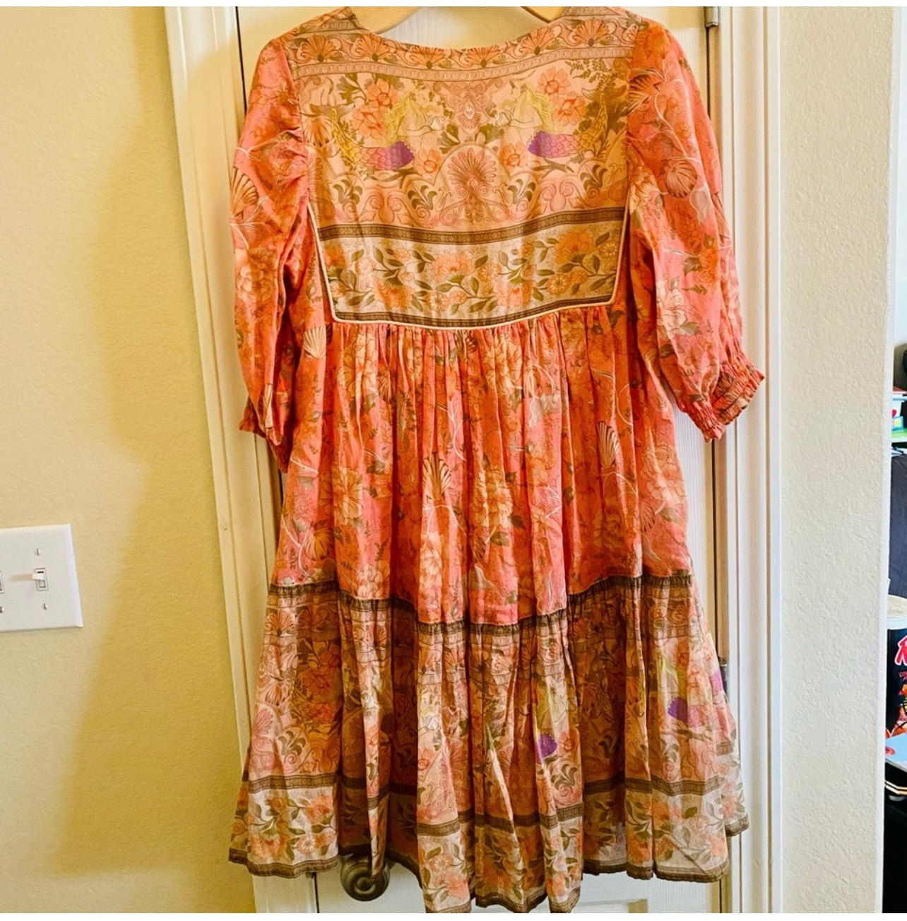 Spell & the Gypsy Collective Coral Seashell Boho Mini Dress