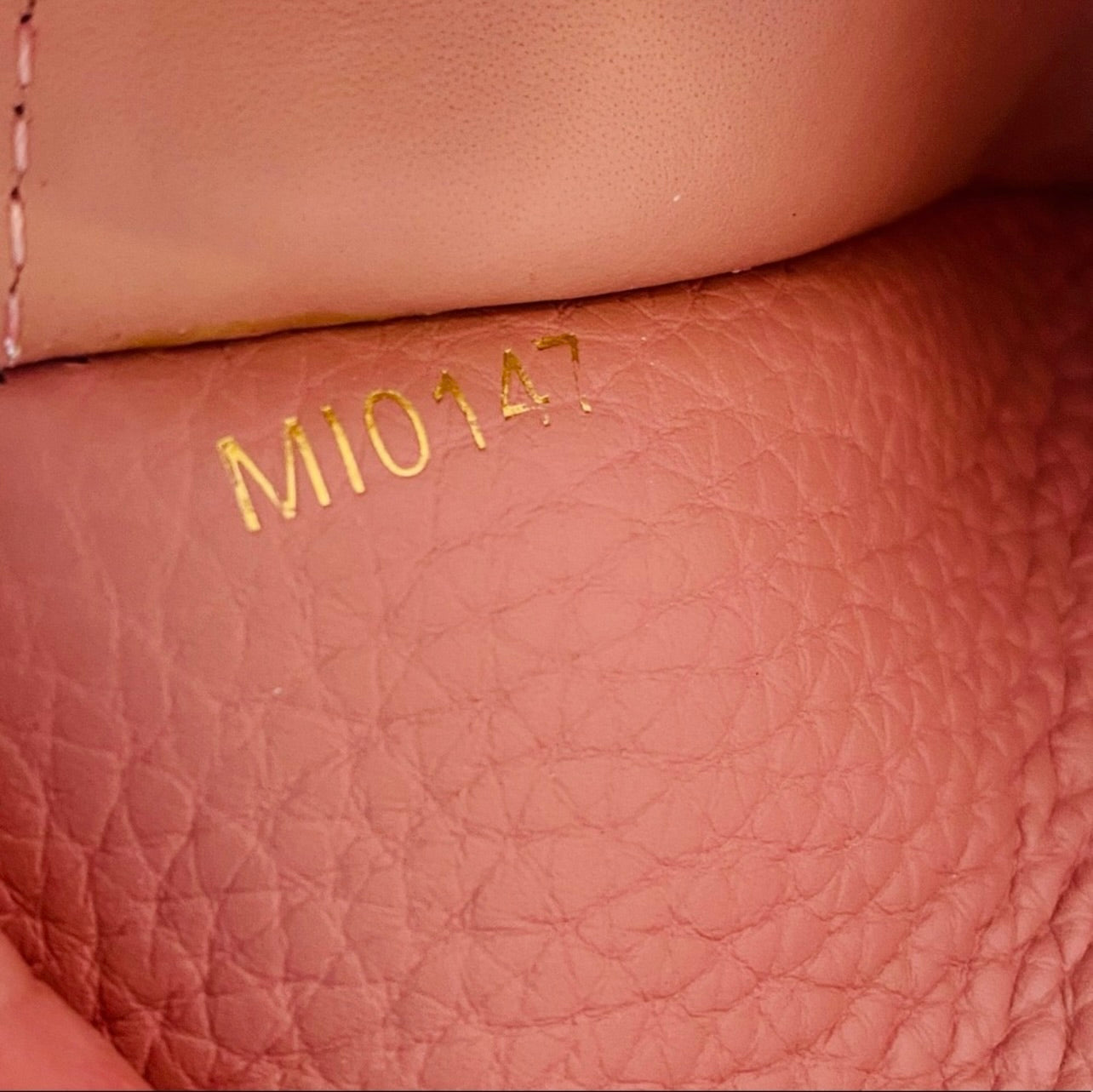 Louis Vuitton Pink Taurillon Leather Capucines Studded Wallet