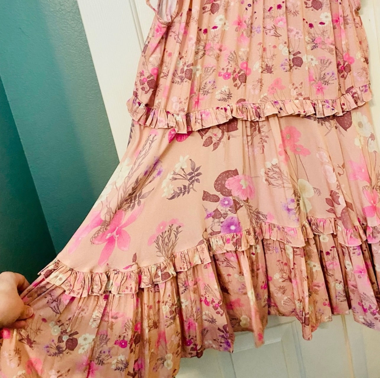 Spell & the Gypsy Collective Blush Wild Bloom Mini Dress