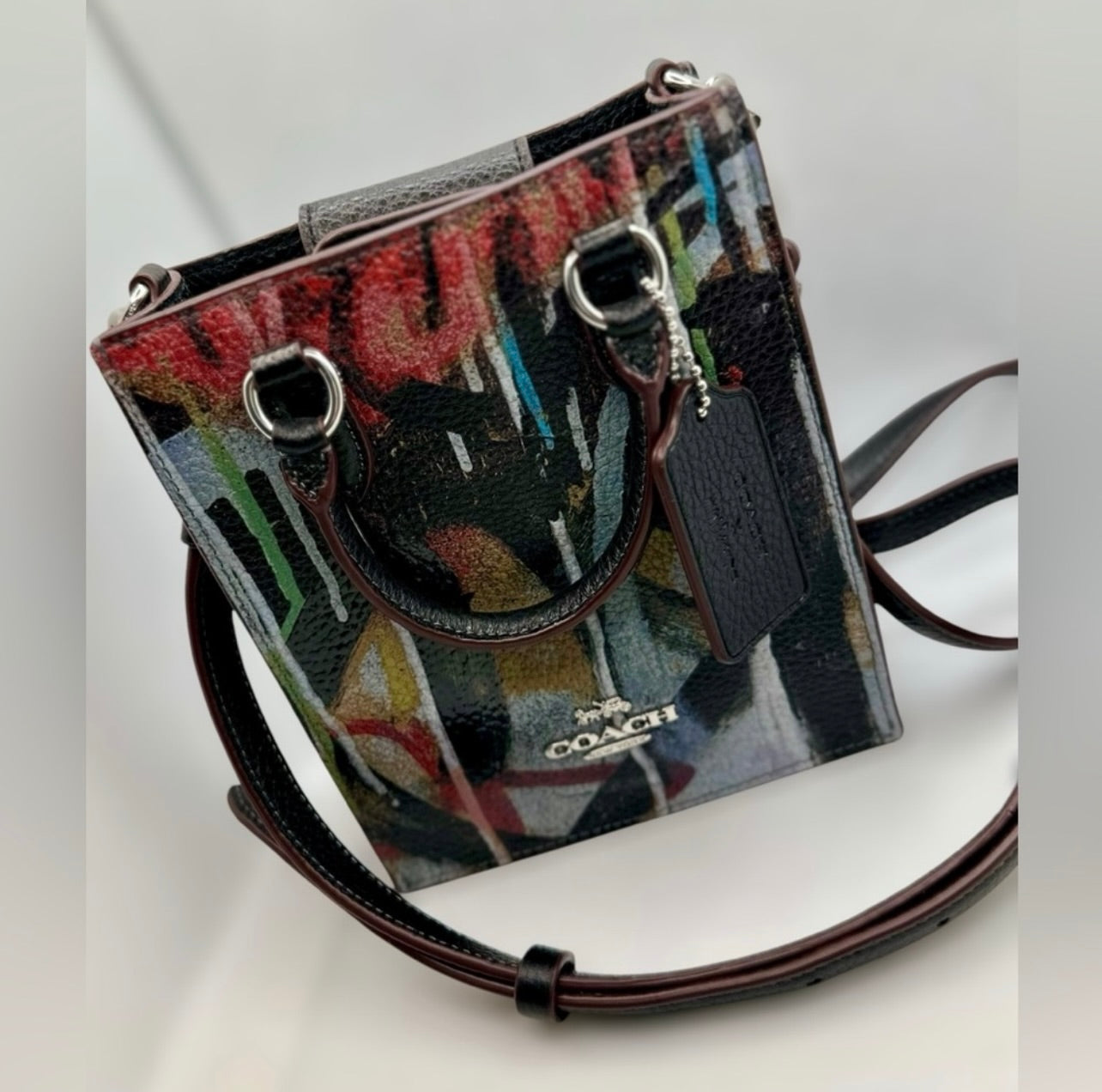 New Coach X Mint + Serf Pebble Leather North South Mini Tote