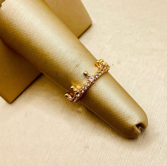 Pandora Pink Sparkling Crown Ring