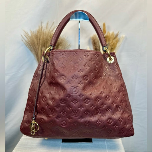 Louis Vuitton Aurore/Burgundy Empreinte Monogram Leather Artsy MM