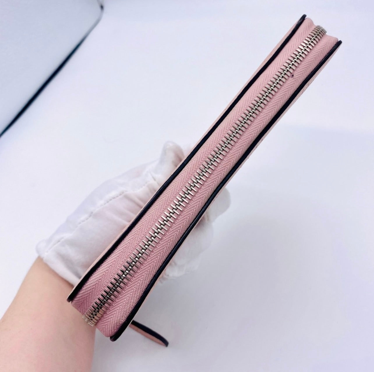 Louis Vuitton Magnolia Pink Monogram Mahina Zippy Wallet