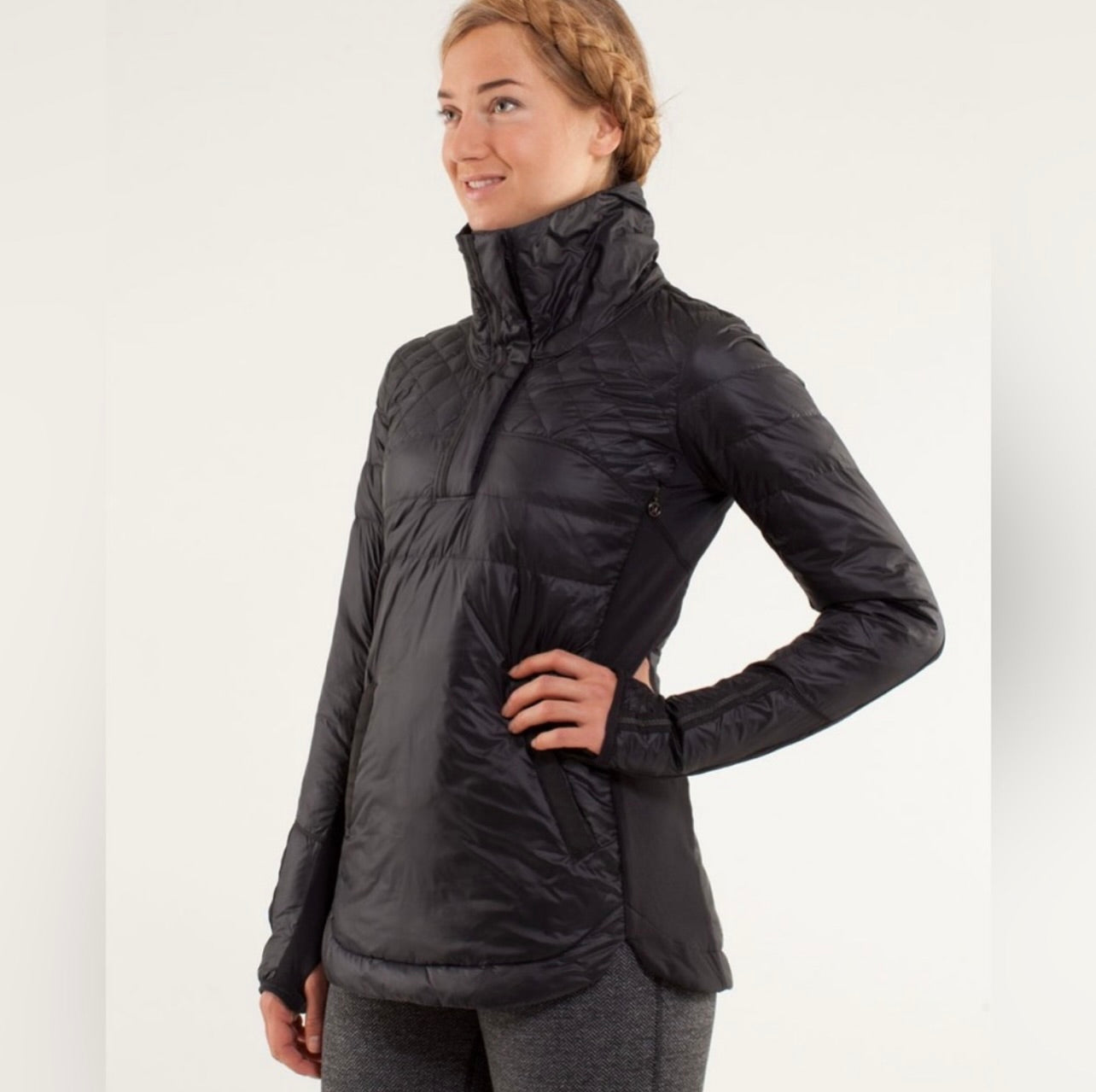 Lululemon Black What The Fluff Goose Down Jacket