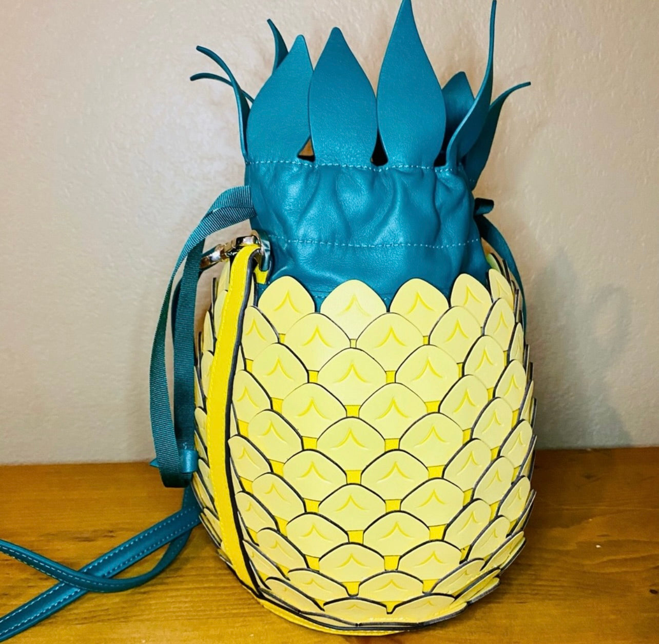 New Kate Spade New York Leather Pineapple Crossbody
