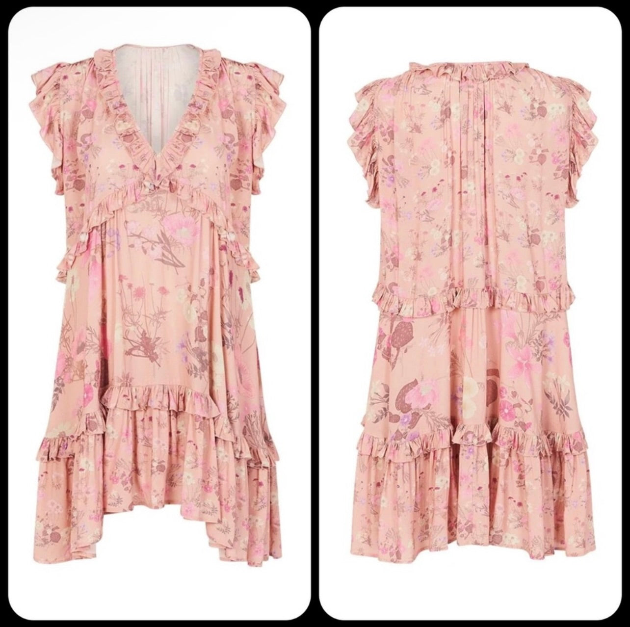 Spell & the Gypsy Collective Blush Wild Bloom Mini Dress