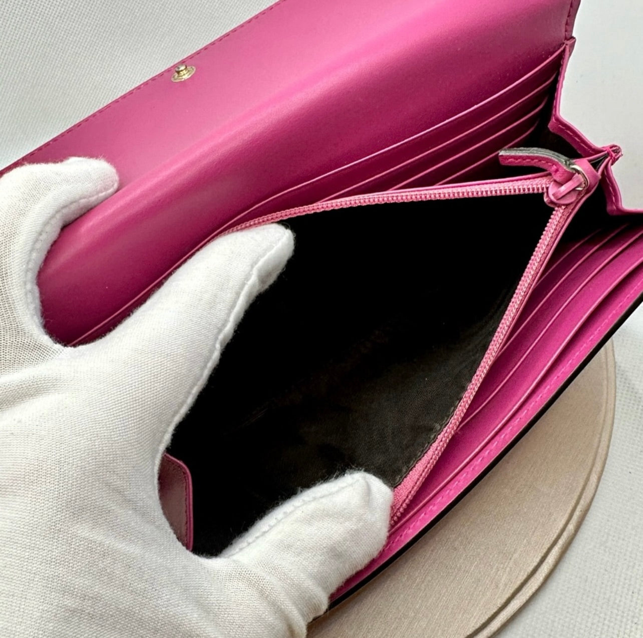 Gucci Pink/Purple Guccissima Leather Long Continental Wallet