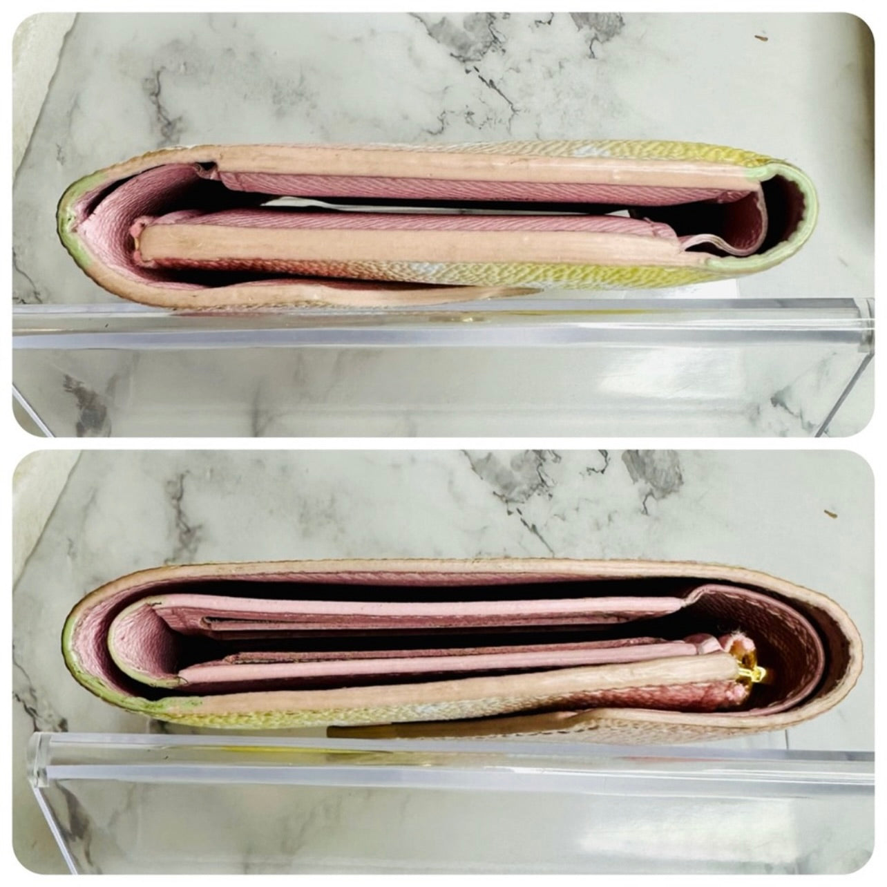 Louis Vuitton Victorine Rose & Yellow 2021 By The Pool Wallet