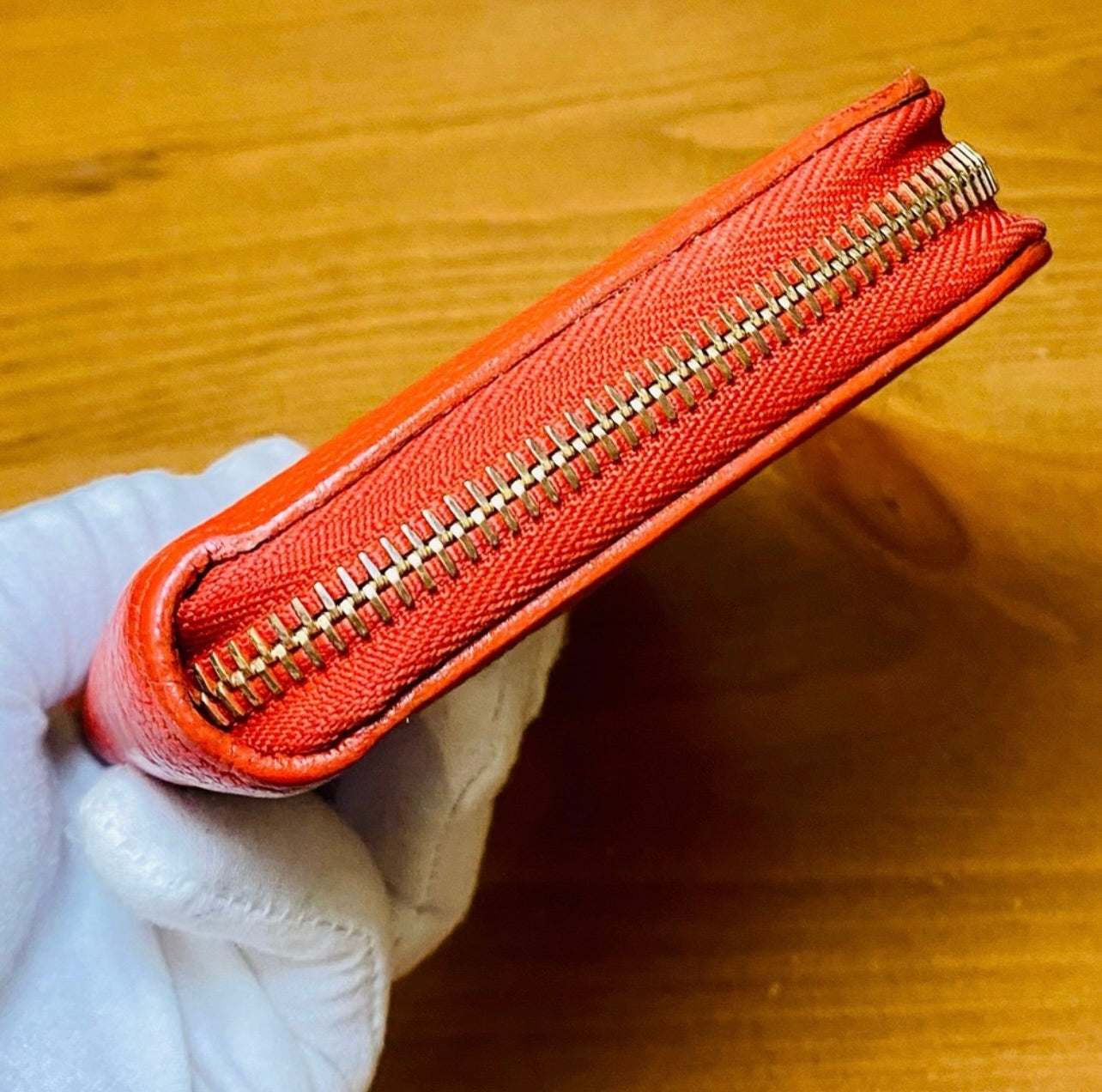 Louis Vuitton Red Poppy Supple Monogram Empreinte Leather Zippy Wallet