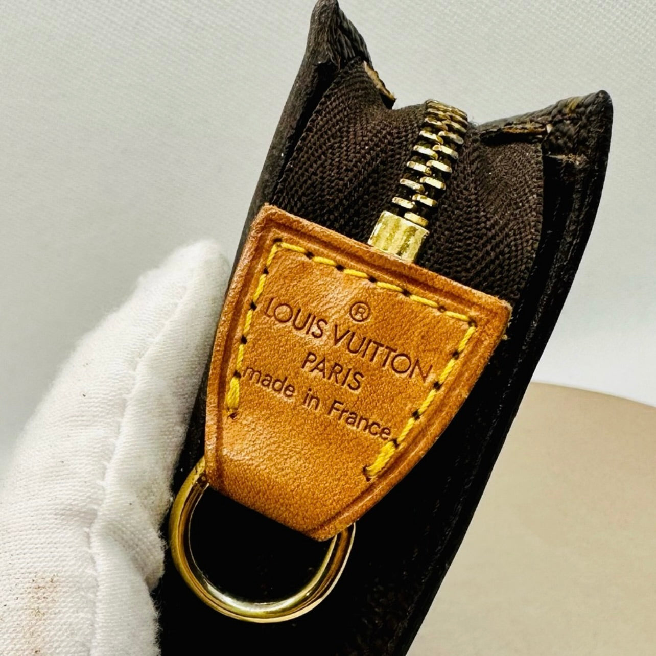 Vintage LOUIS VUITTON Monogram Coated Canvas Bucket 27 Pouch