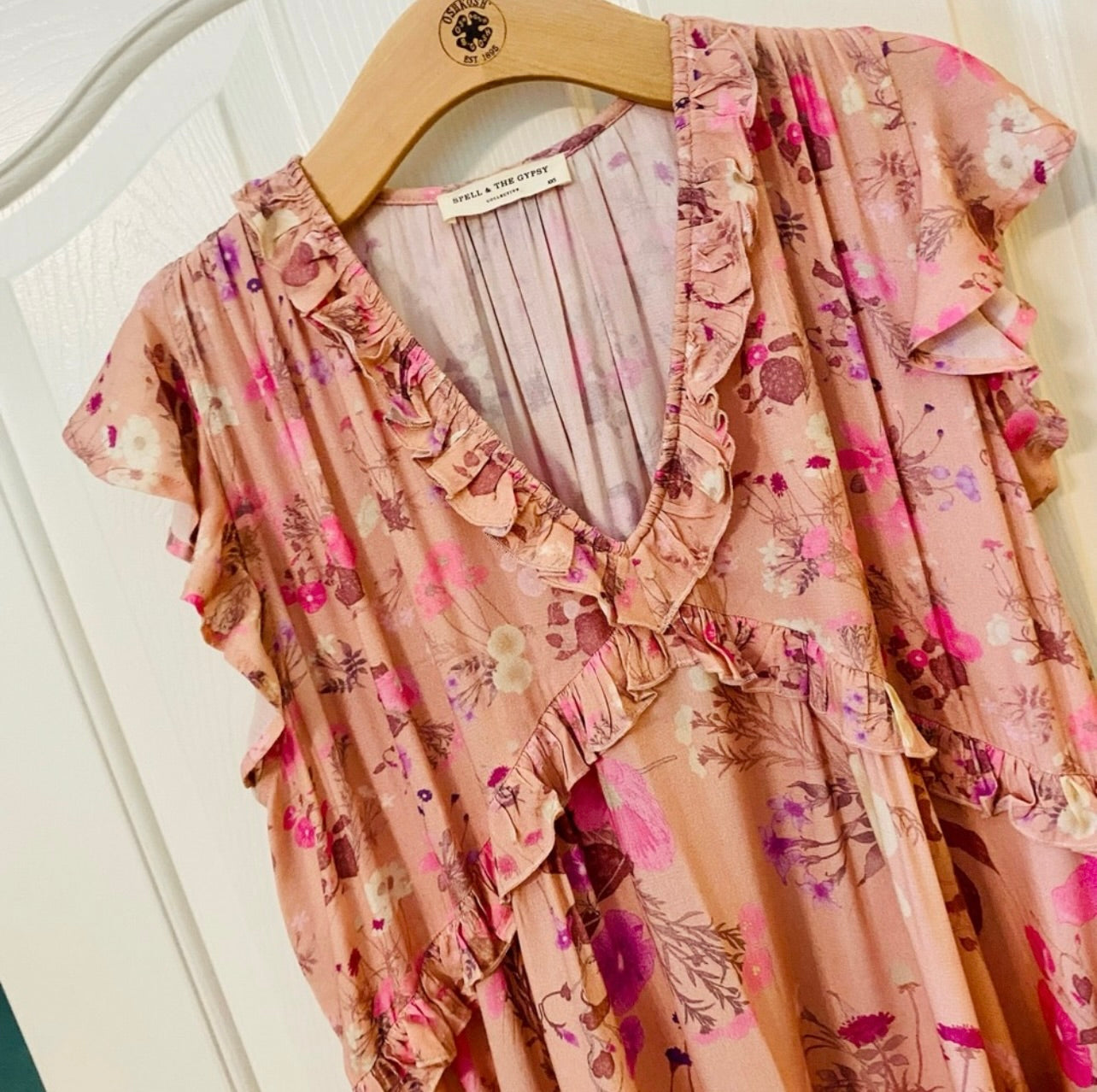 Spell & the Gypsy Collective Blush Wild Bloom Mini Dress