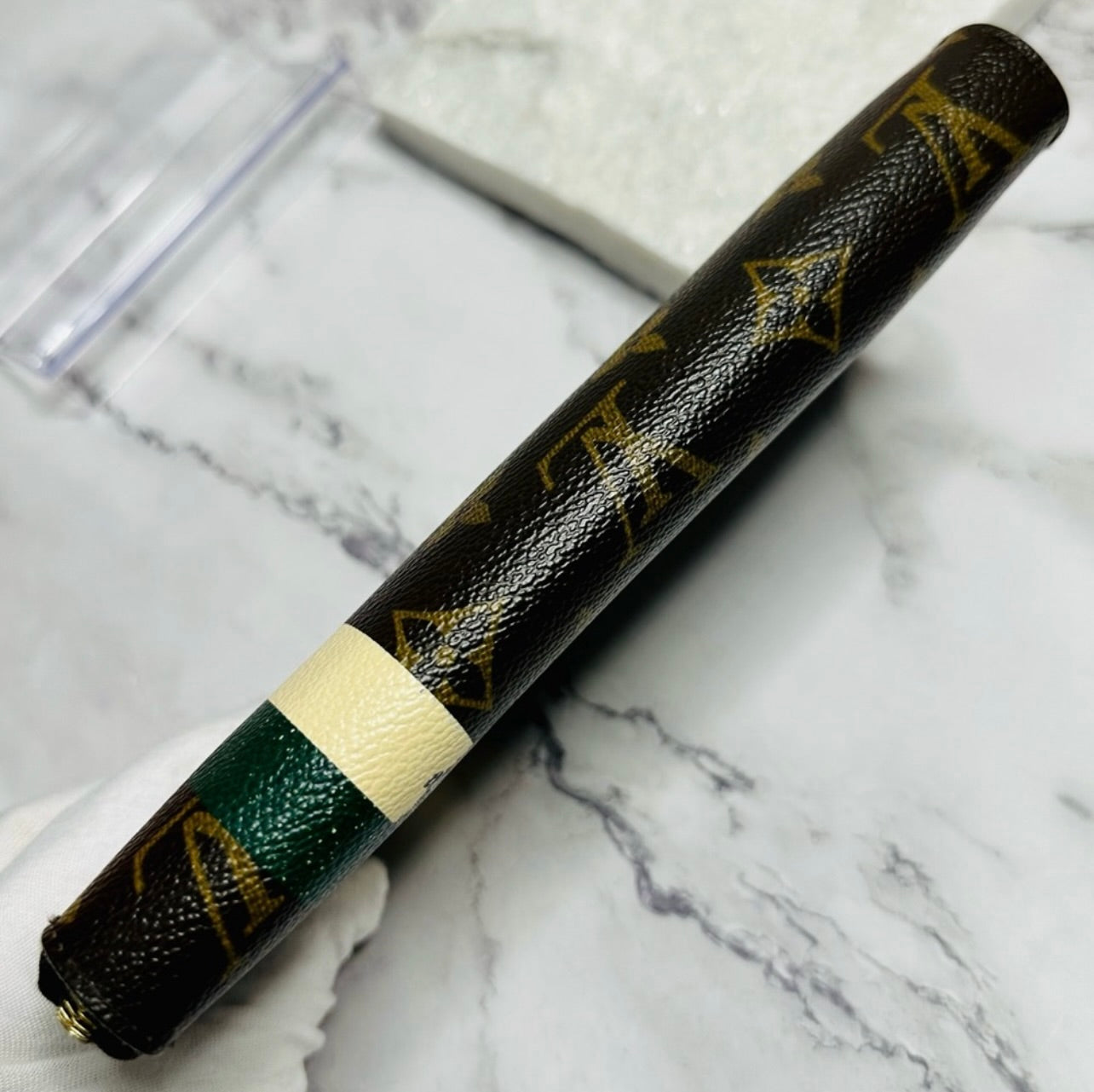 Louis Vuitton Monogram Groom Zippy Organizer Wallet Alpine Green
