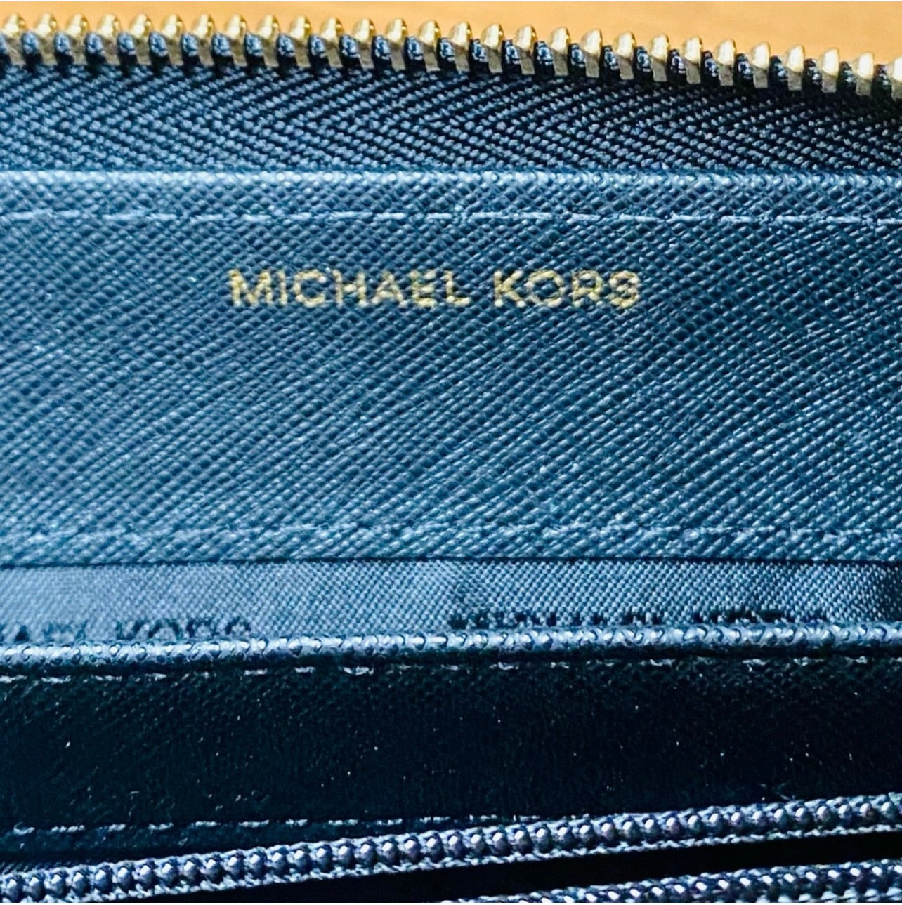 Michael Kors Black Saffiano Leather Continental Wristlet