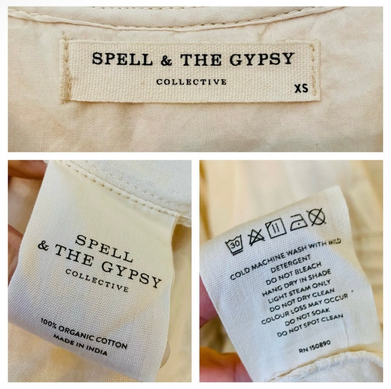 Spell & the Gypsy Collective Sand Beige Hanalei Midi Dress