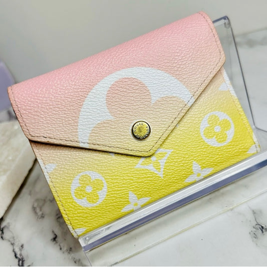 Louis Vuitton Victorine Rose & Yellow 2021 By The Pool Wallet