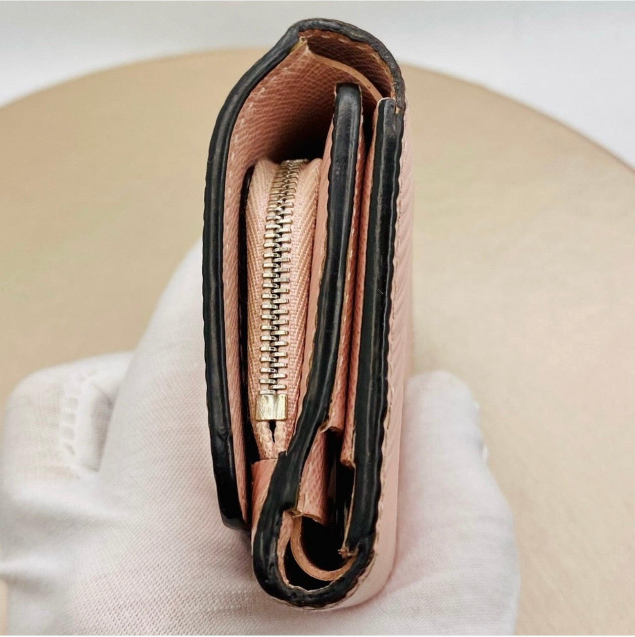 Louis Vuitton Rose Ballerine Epi Leather Twist XS Wallet