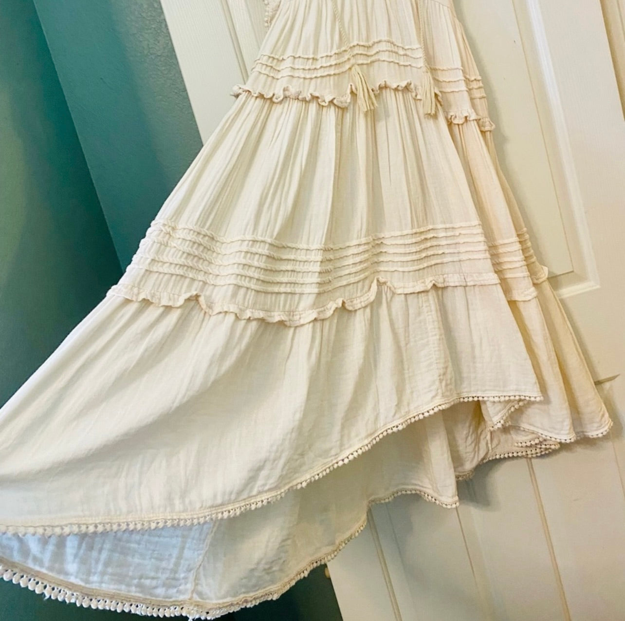 Spell & the Gypsy Collective Sand Beige Hanalei Midi Dress