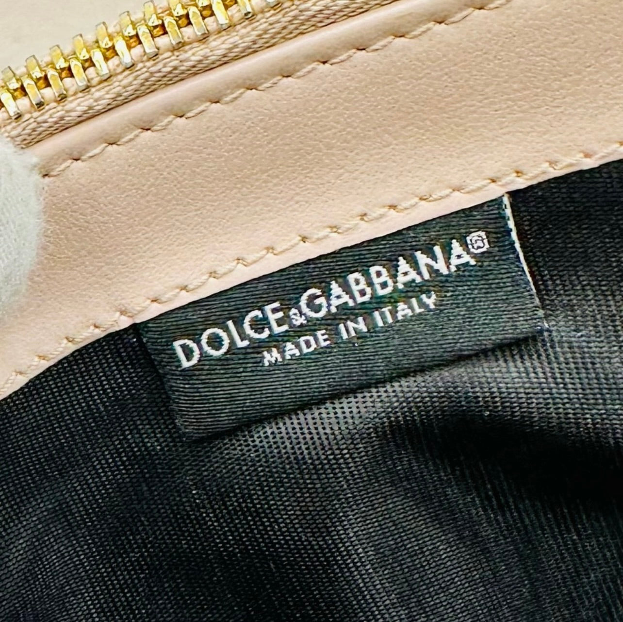 Dolce & Gabbana Quilted Powder Pink Calfskin Long Card Holder Wallet