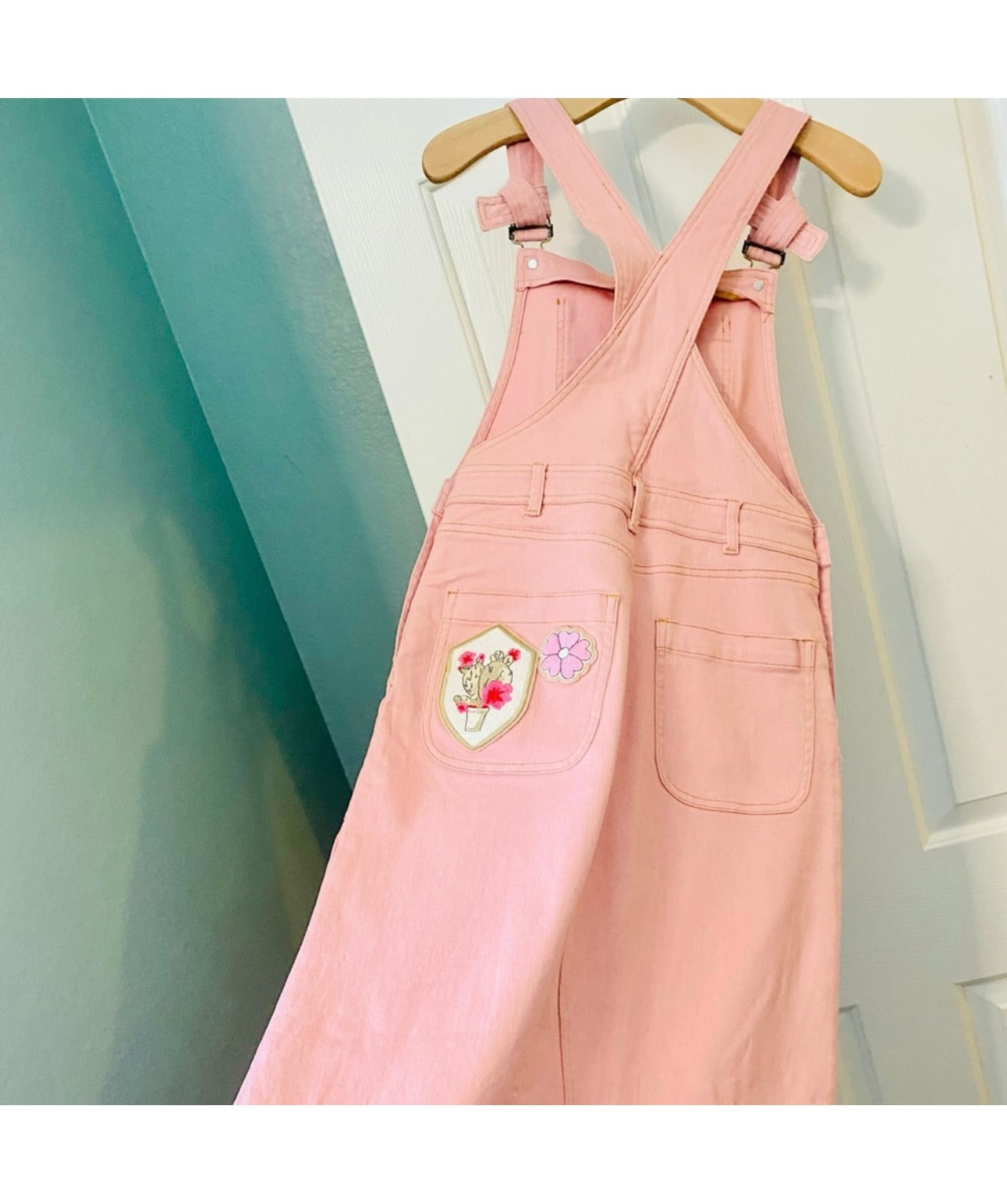 Spell & the Gypsy Collective Pink Candy Denim Pinafore Dress