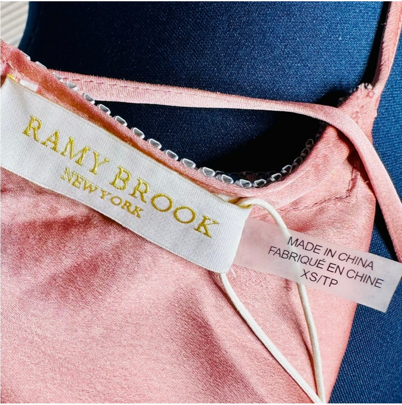 New Ramy Brook Rainbow Chainmail Marisa Exclusive Handkerchief  Top & Kate Mini Skirt Set