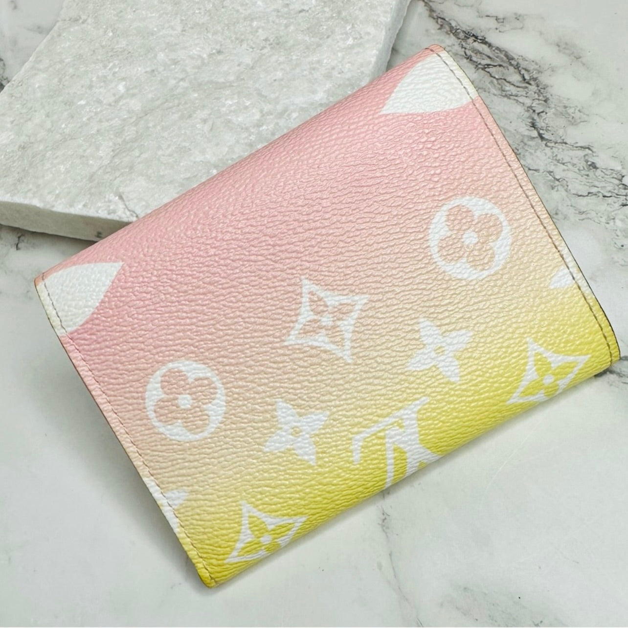 Louis Vuitton Victorine Rose & Yellow 2021 By The Pool Wallet