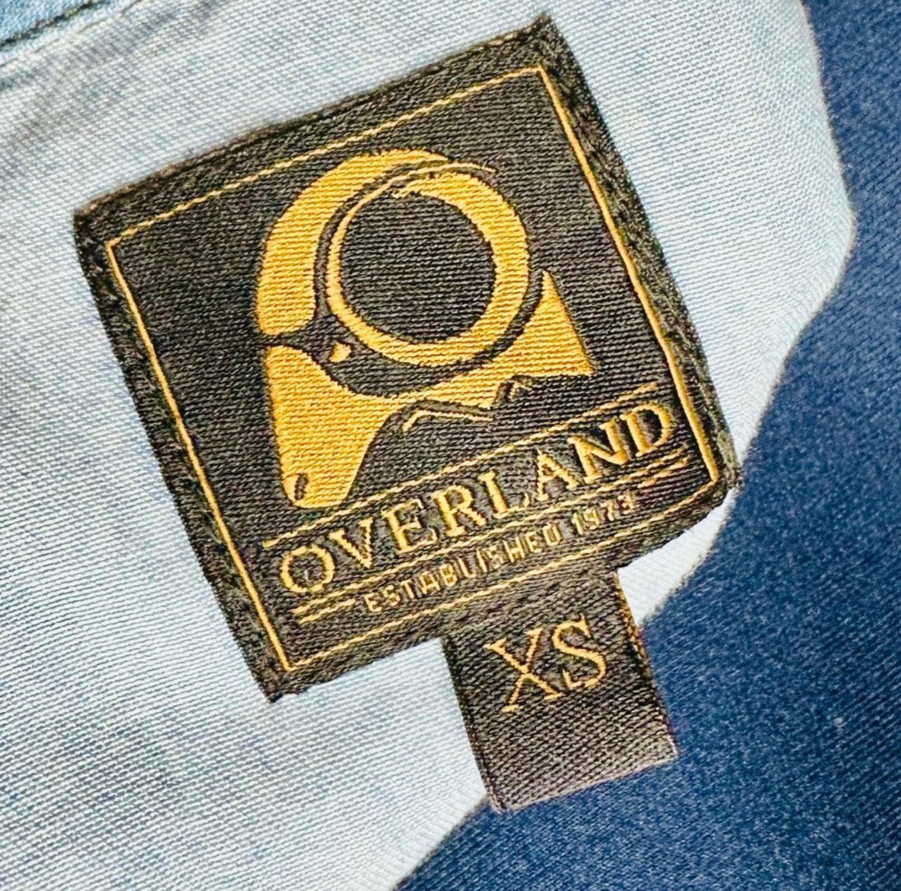 Overland Denim Snap Up Front Sleeveless Shirt Dress