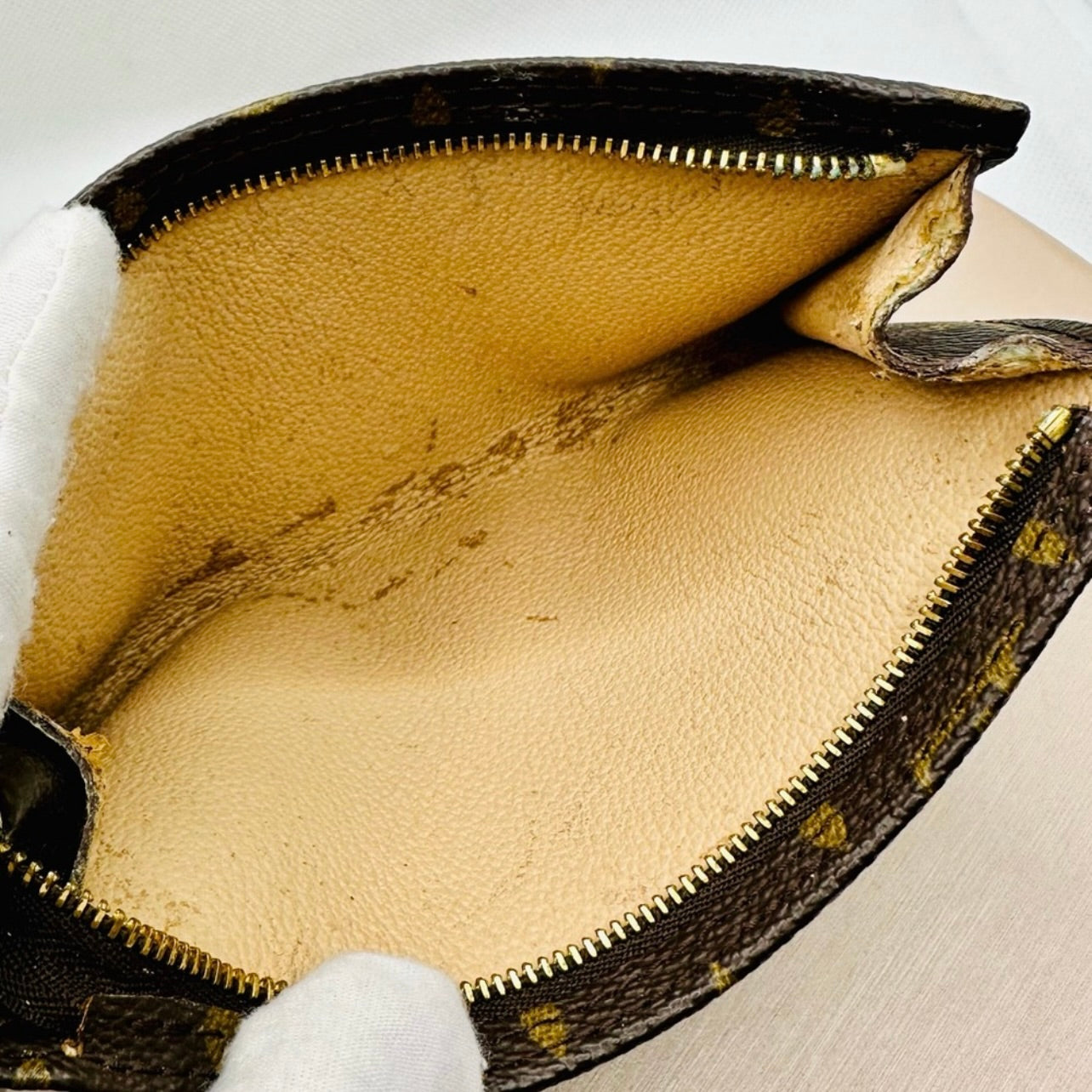 Vintage LOUIS VUITTON Monogram Coated Canvas Bucket 27 Pouch