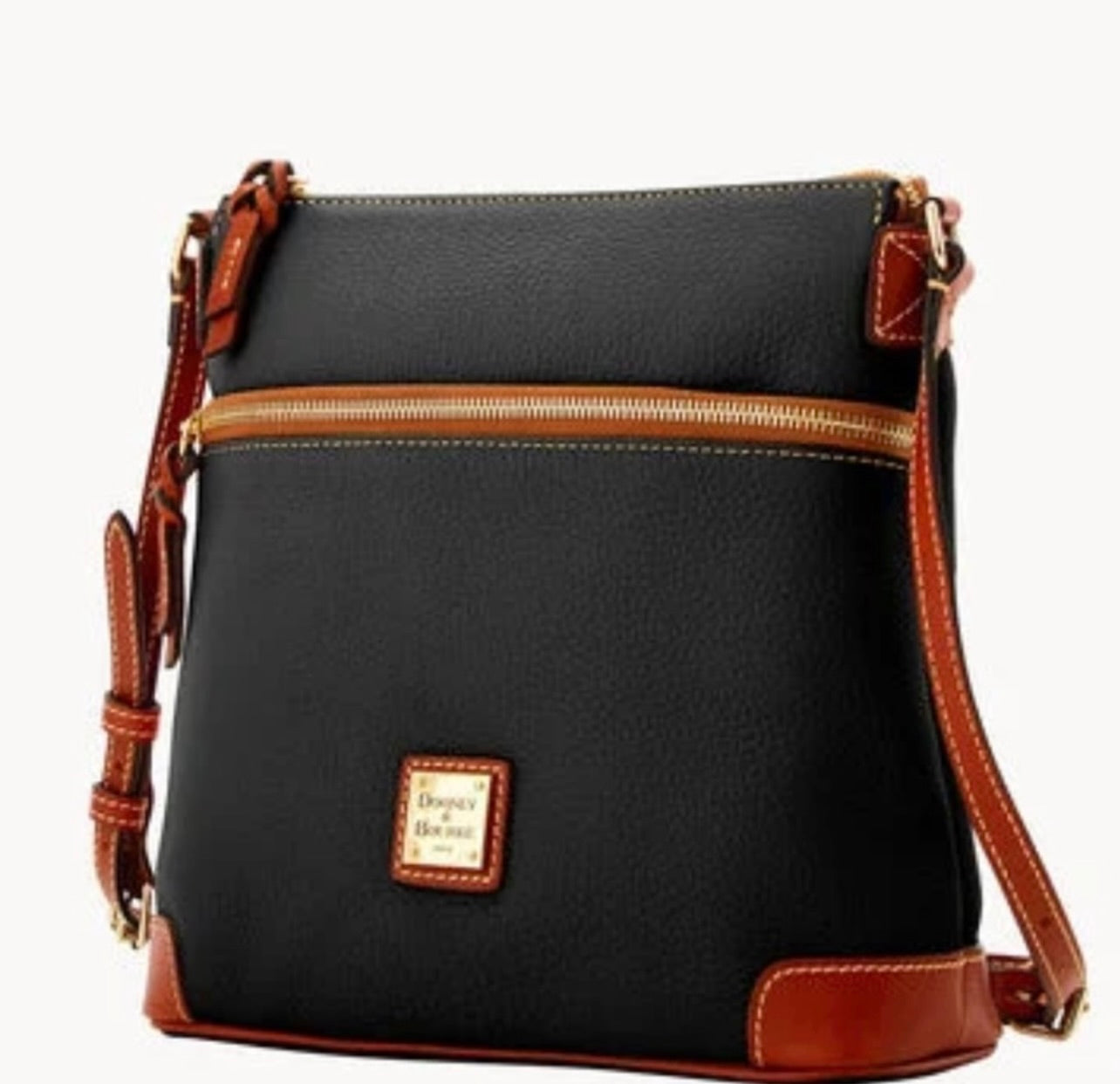 Dooney & Bourke Black Pebble Grain Leather Crossbody Bag